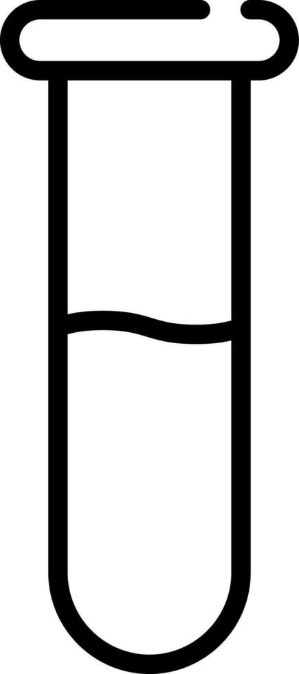 Prüfung Tube Symbol im dünn Linie Kunst. vektor