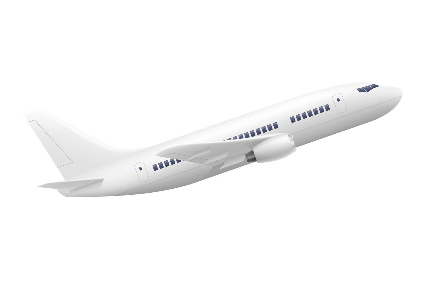 passagerare flygplan lager vektorillustration isolerad på vit bakgrund vektor