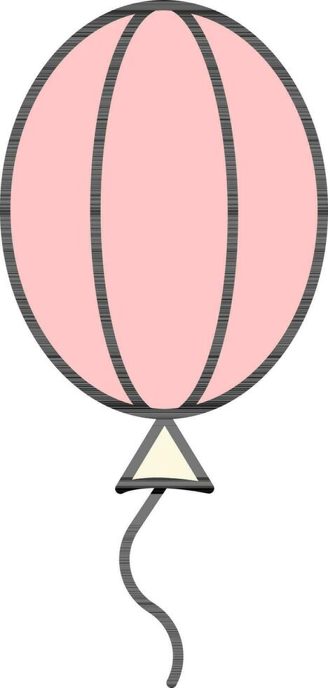 Ballon Symbol im Rosa Farbe. vektor