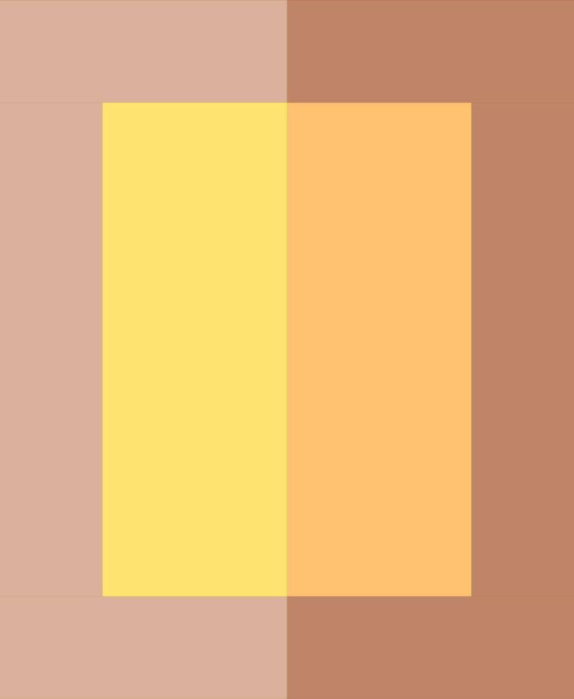 Rechteck Rahmen Symbol im braun und Gelb Farbe. vektor