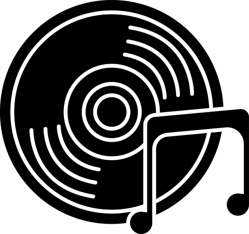 Vektor Illustration von CD Symbol im eben Stil.