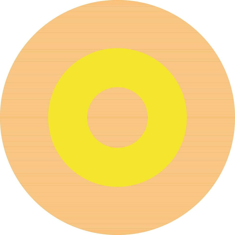 CD i orange och gul Färg. vektor
