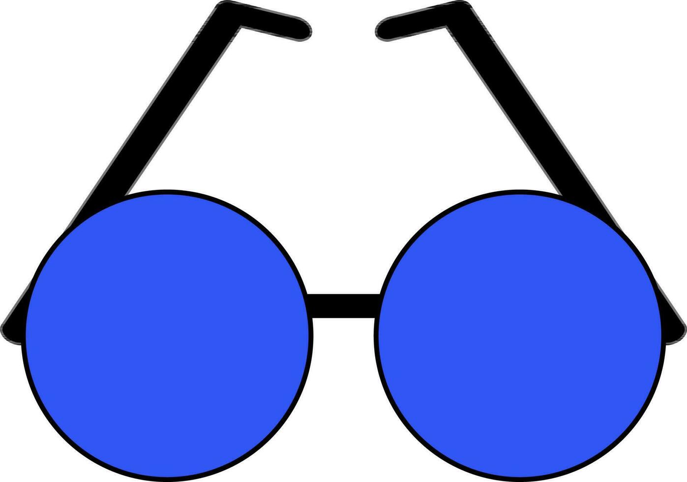 Illustration von ein Sonnenbrille im Blau Farbe. vektor