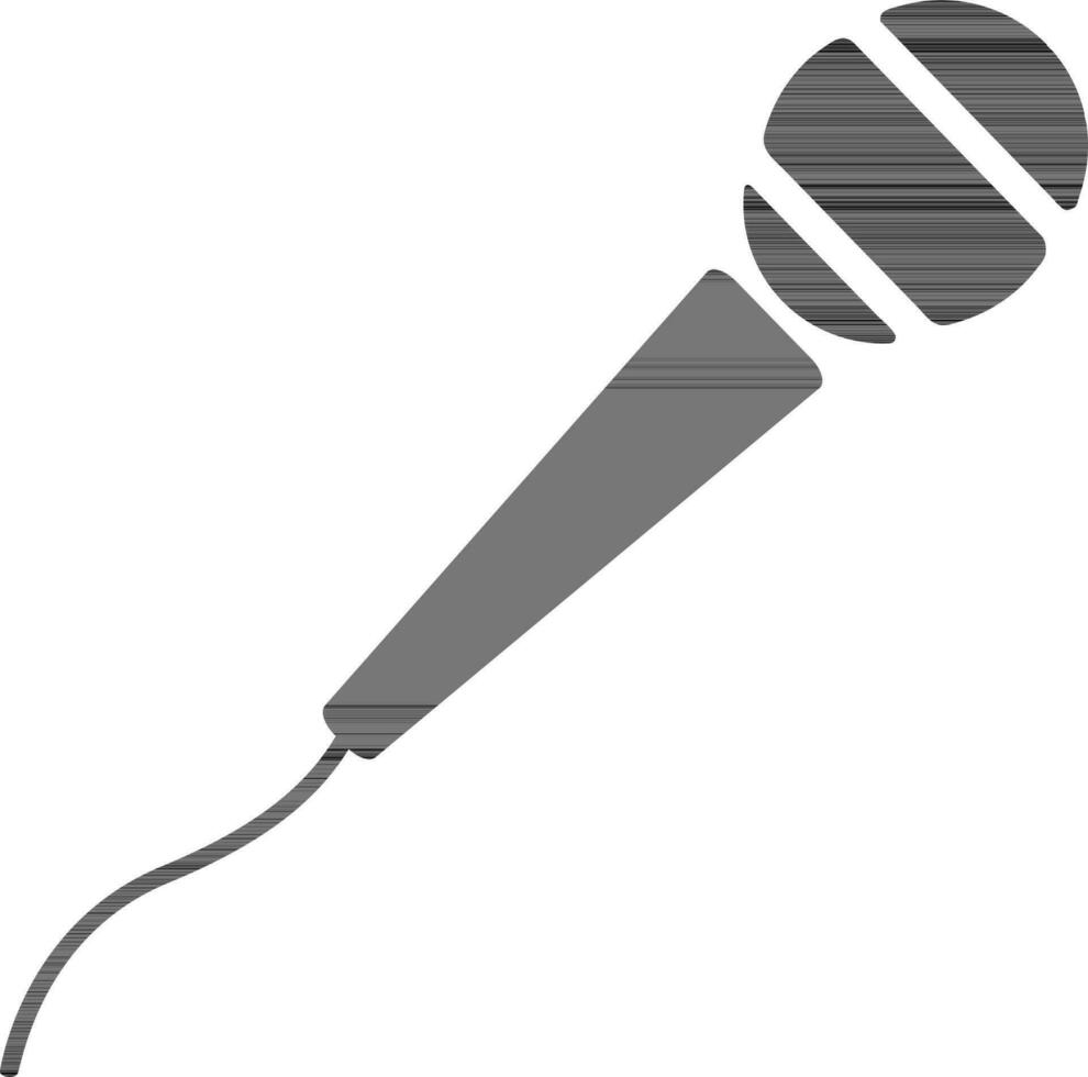 mikrofon tecken eller symbol för musik. vektor