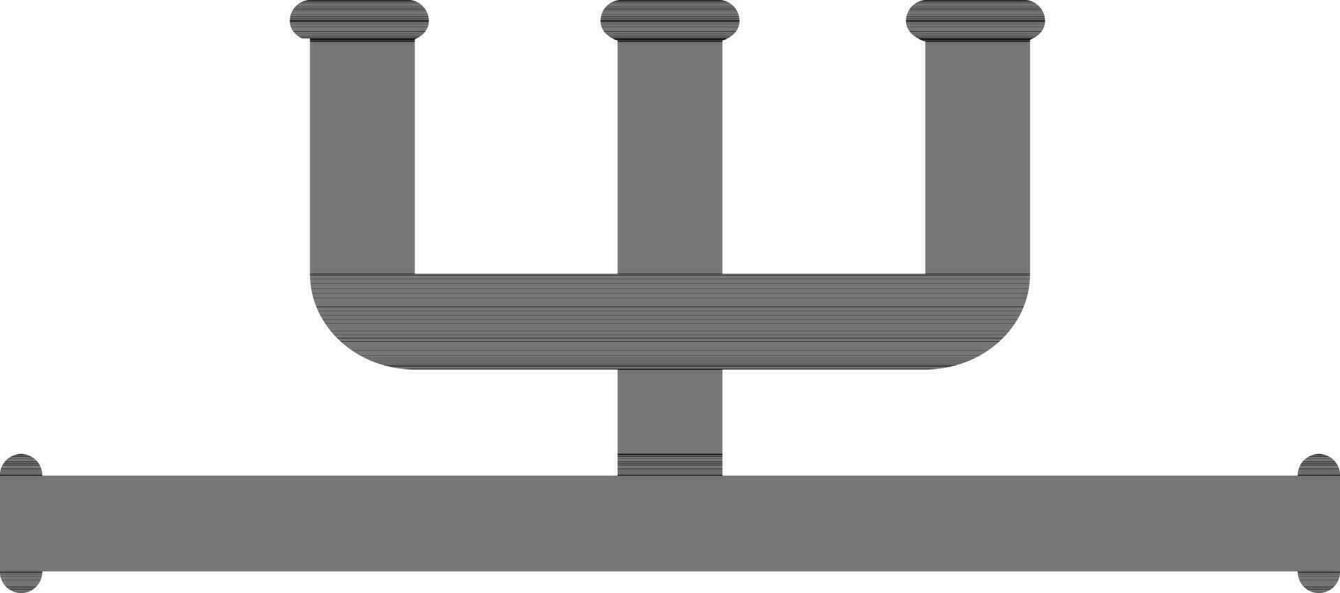 Illustration von Pipeline im schwarz Farbe. vektor