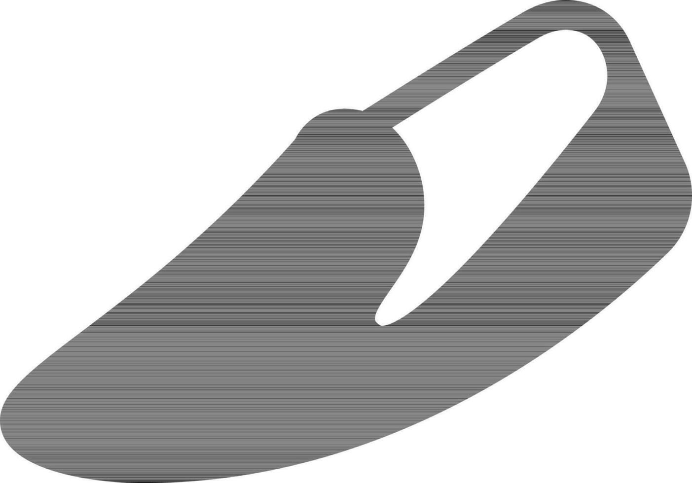 isolerat skor ikon i svart Färg. vektor