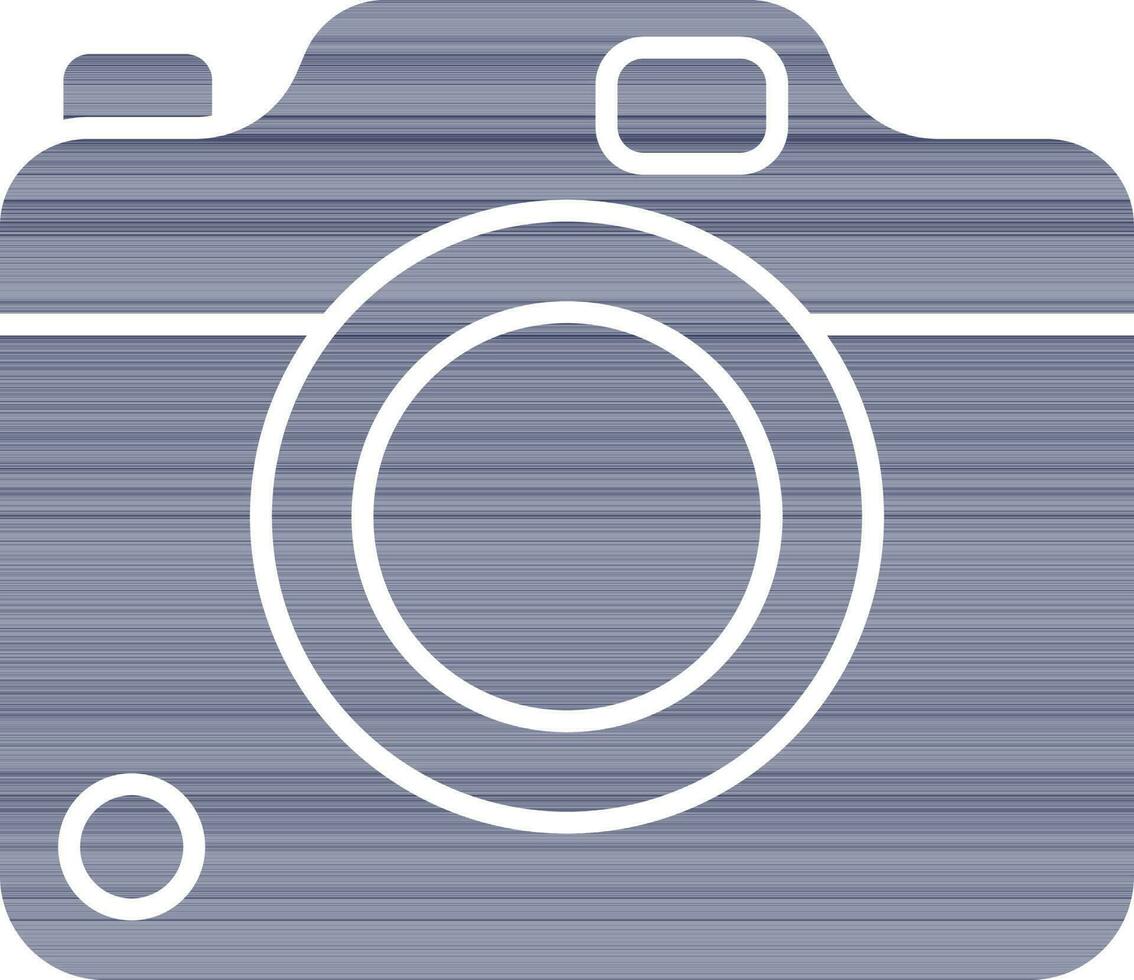 kamera ikon i blå och vit Färg. vektor