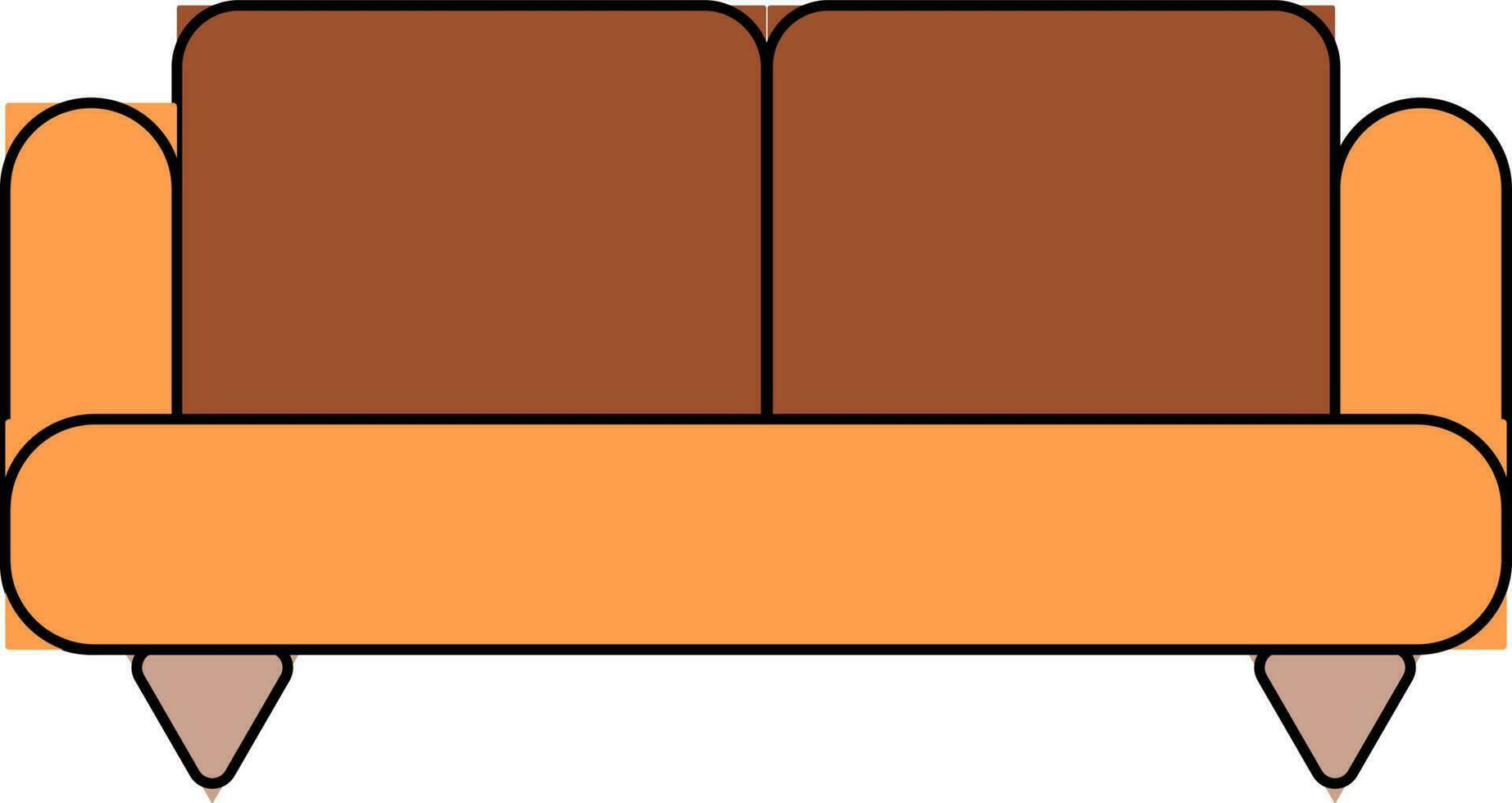 Farbe Stil von Sofa einstellen Symbol zum Sitzung Konzept. vektor