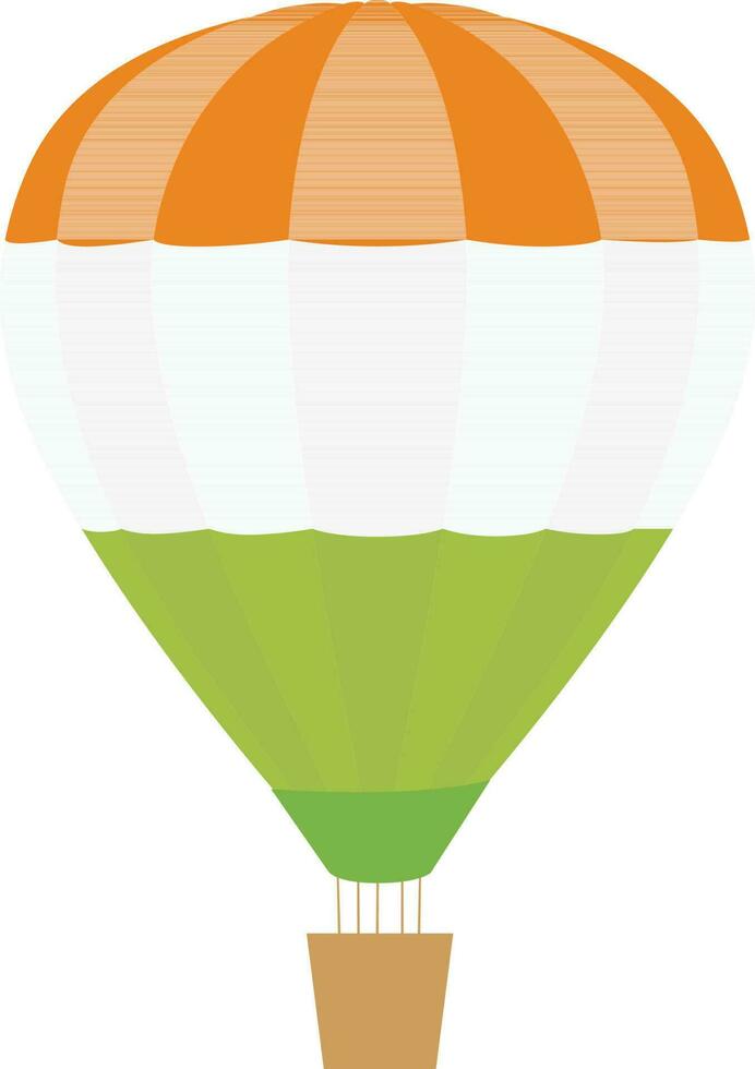 heiß Luft Luftballons im National Flagge Farben. vektor