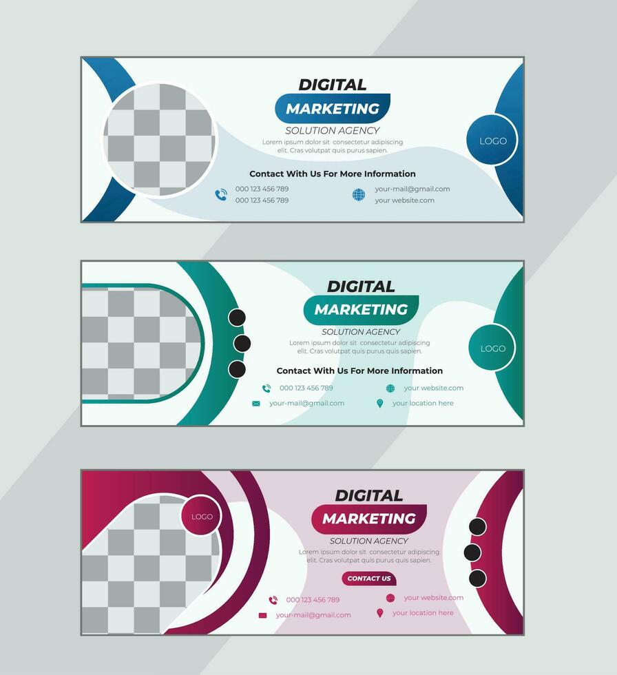företag marknadsföring social media omslag design mall vektor