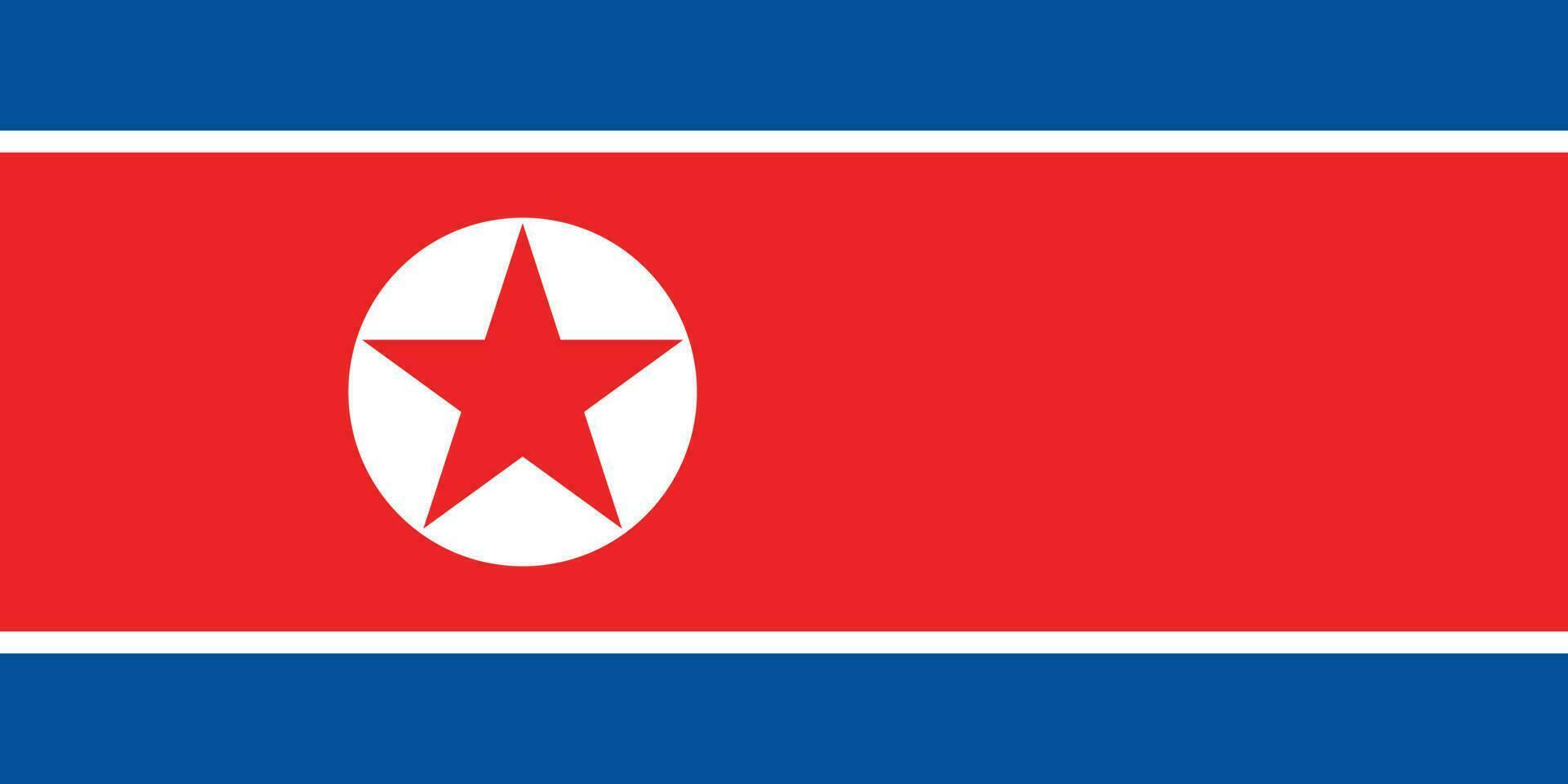 flagga av norr korea.national flagga av norr korea vektor