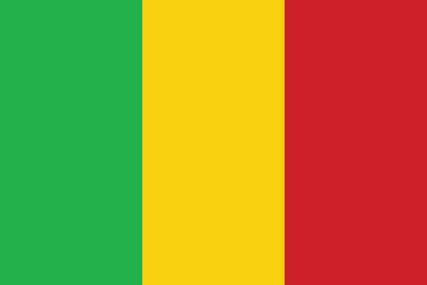 flagga av mali.nationell flagga av mali vektor