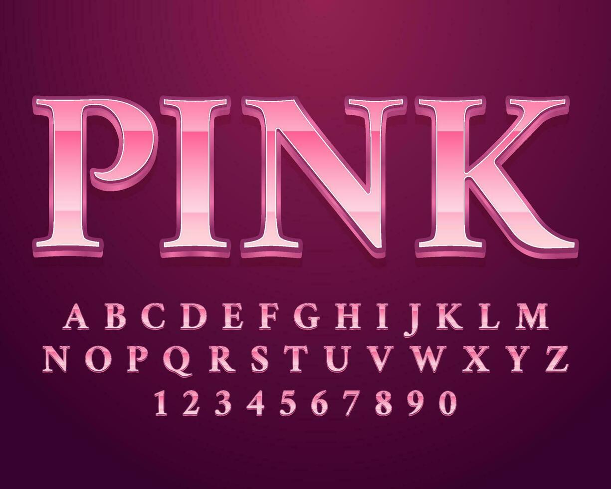 dekorativ rosa redigerbar text effekt vektor design