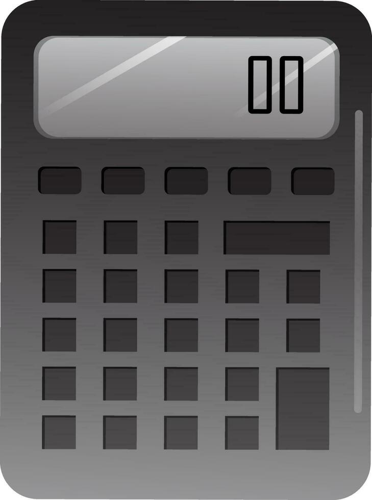 Vektor Illustration von Taschenrechner Element im realistisch Stil.
