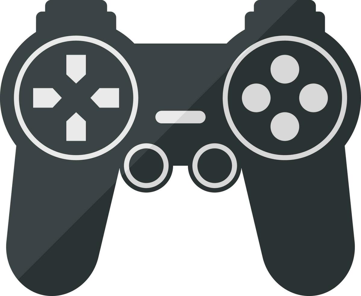 gamepad ikon i svart och vit Färg. vektor
