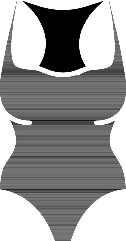 Illustration von Badeanzug Symbol im eben Stil. vektor