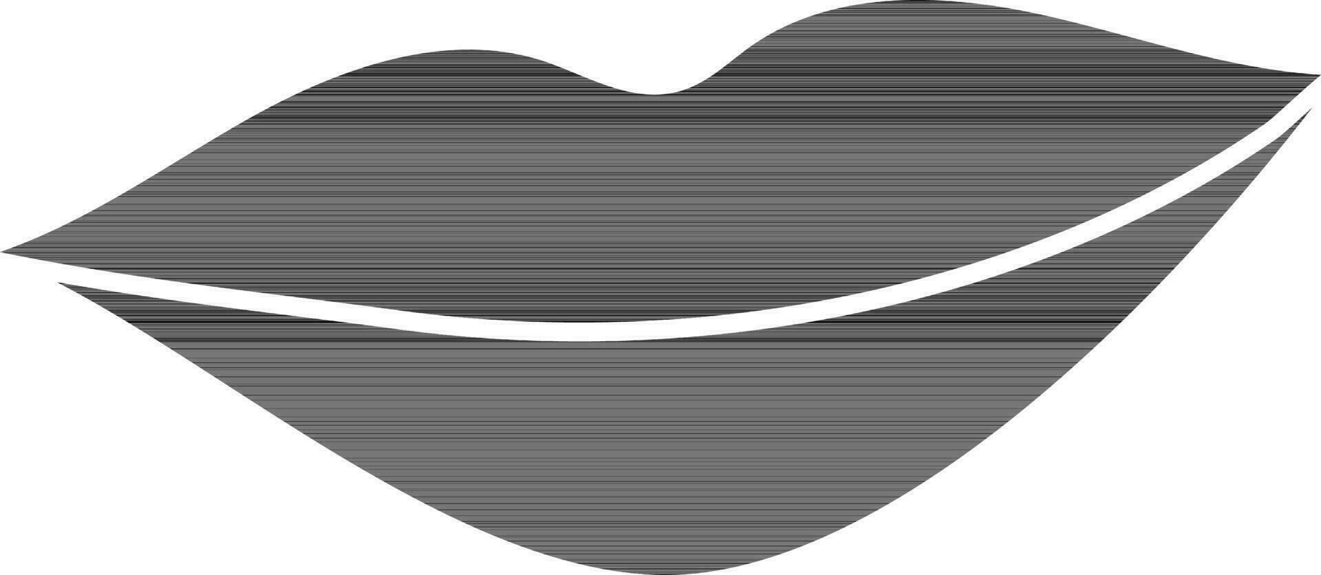 illustration av mun ikon i glyf stil. vektor