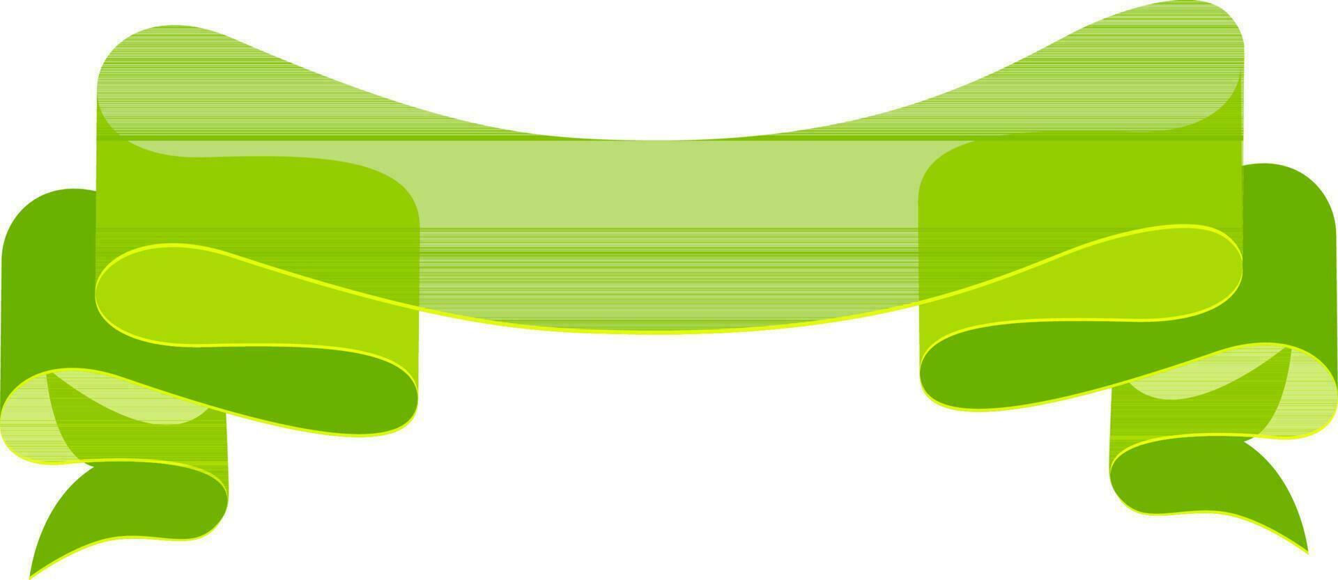 3d grön band baner. vektor