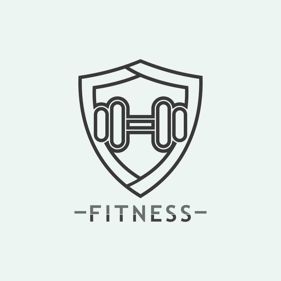 Fitness-Logo-Design-Vektor-Illustration-Symbol vektor