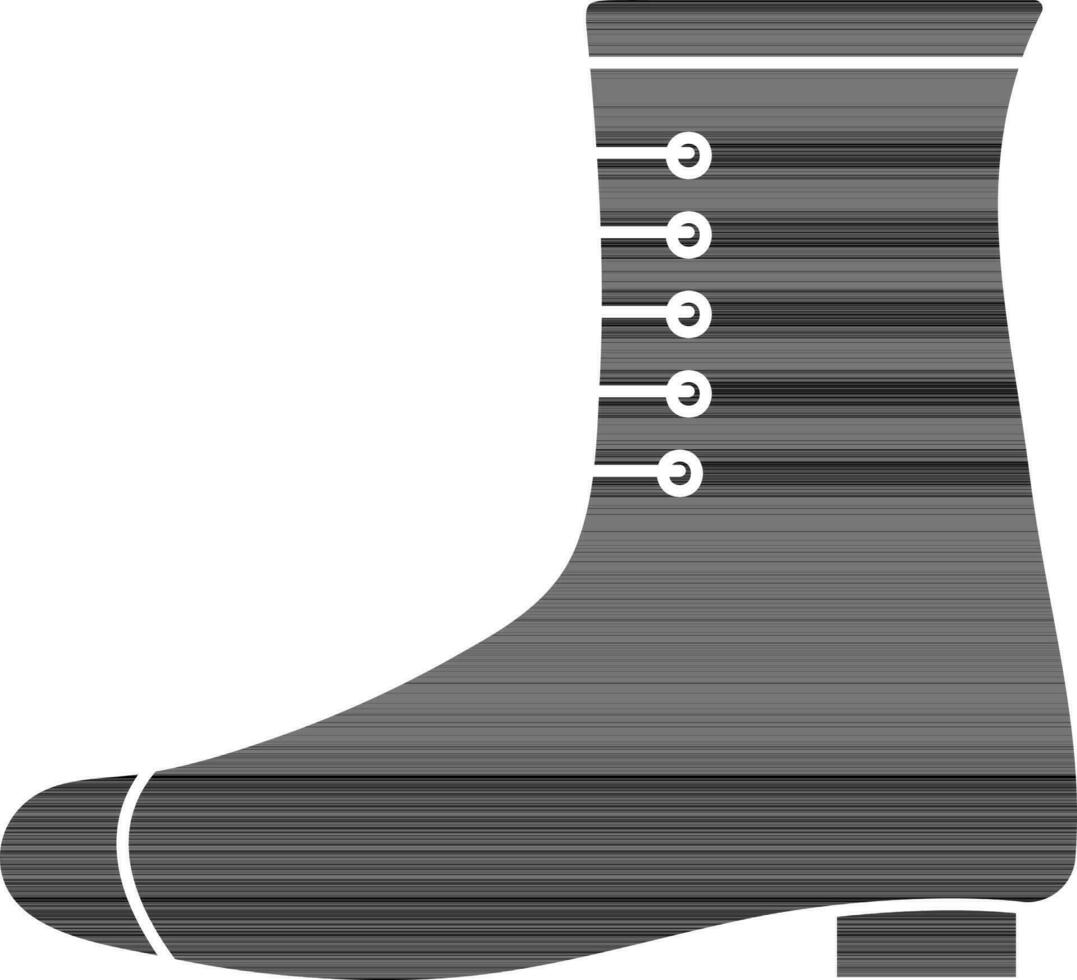 Stiefel Symbol oder Symbol im Glyphe Stil. vektor