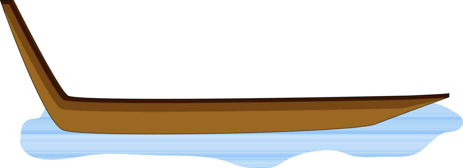 Illustration von Schlange Boot. vektor