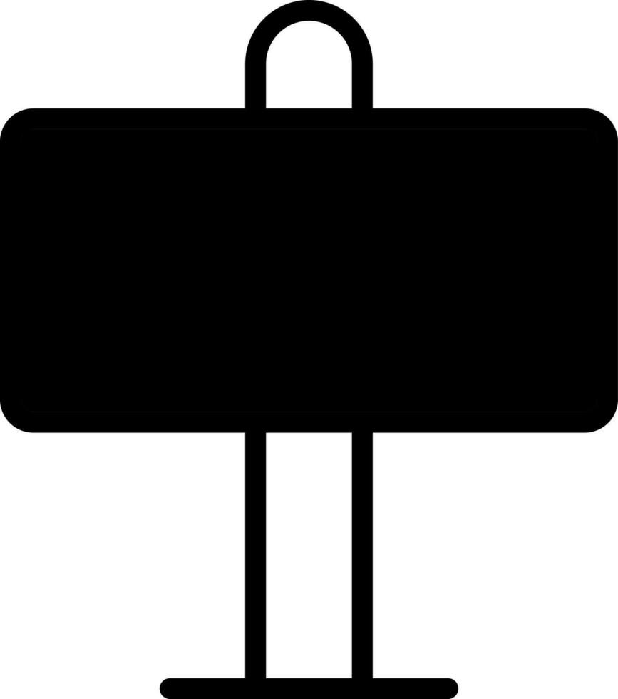 Schild Symbol oder Symbol im schwarz und Weiß Farbe. vektor