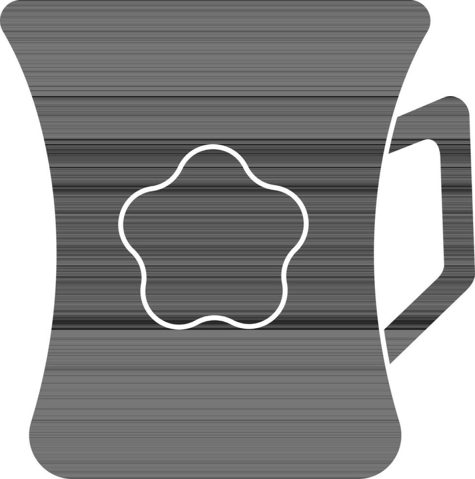 isoliert Tasse Symbol im Glyphe Stil. vektor