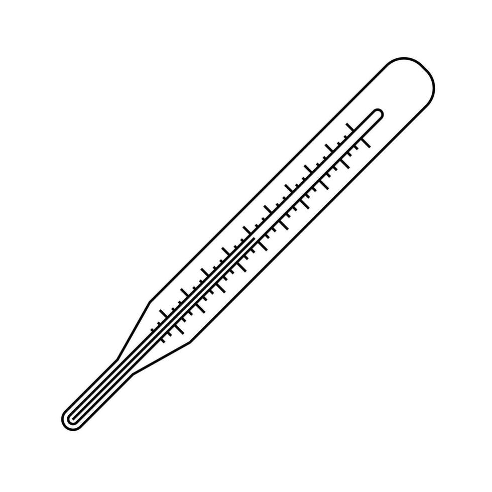 Thermometer einfach Symbol Design Illustration mit Rahmen vektor