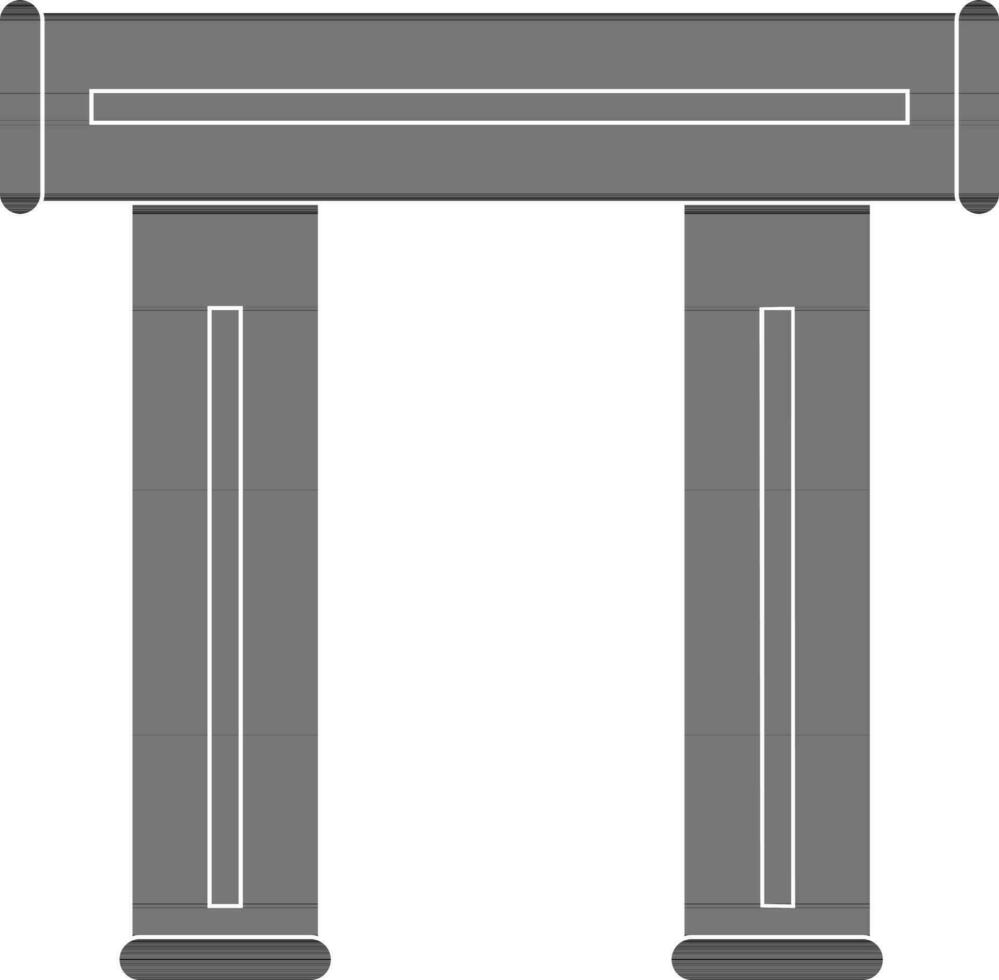 schwarz und Weiß Pipeline. vektor