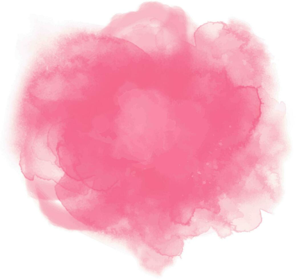 abstrakt rosig Rosa Aquarell beflecken Textur Hintergrund vektor