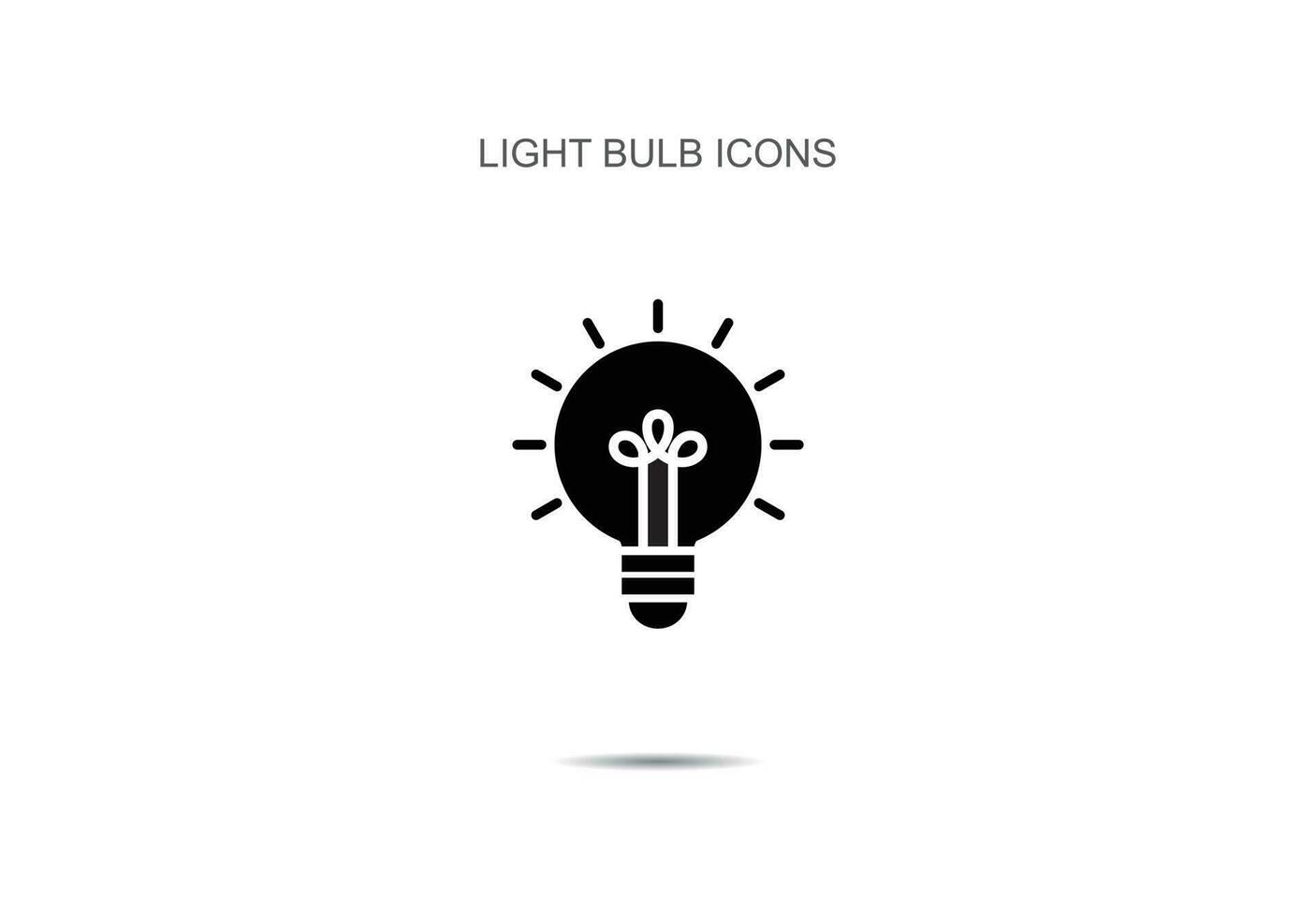Licht Birne Symbole Vektor Illustration auf Hintergrund