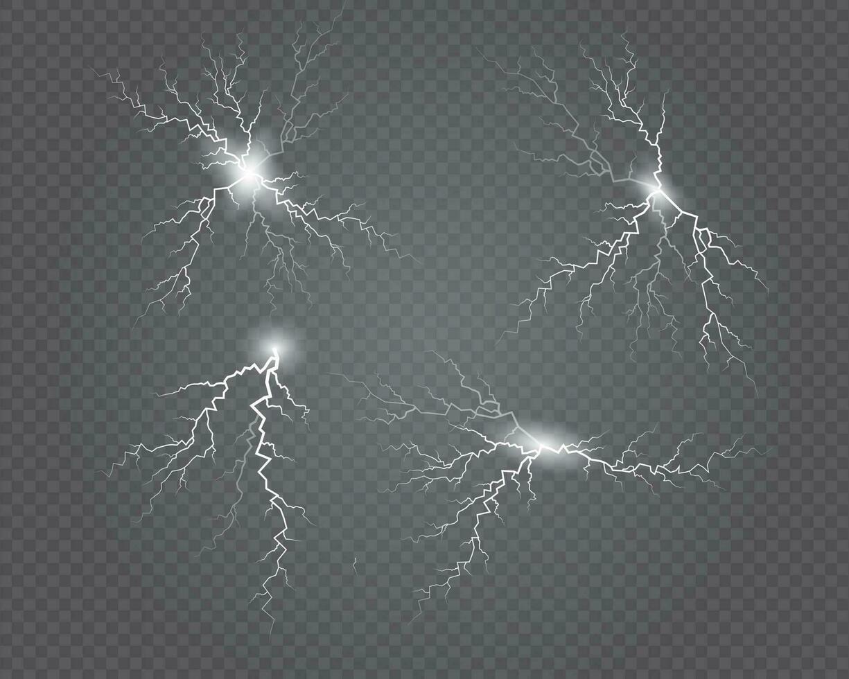 elektrisk och blixt, vektor illustration