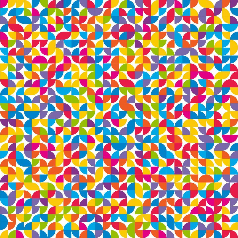 abstrakt retro geometrisch gestylt Muster Hintergrund vektor