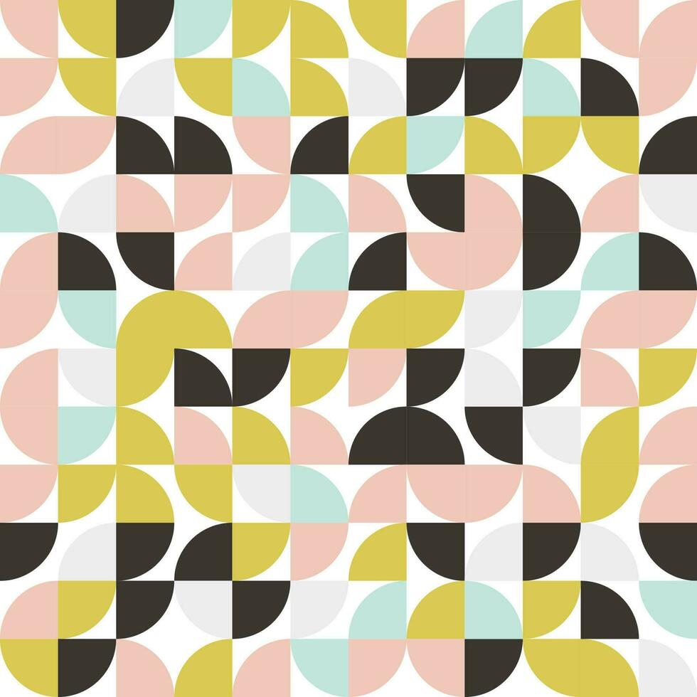 retro gestylt abstrakt geometrisch Muster Hintergrund vektor