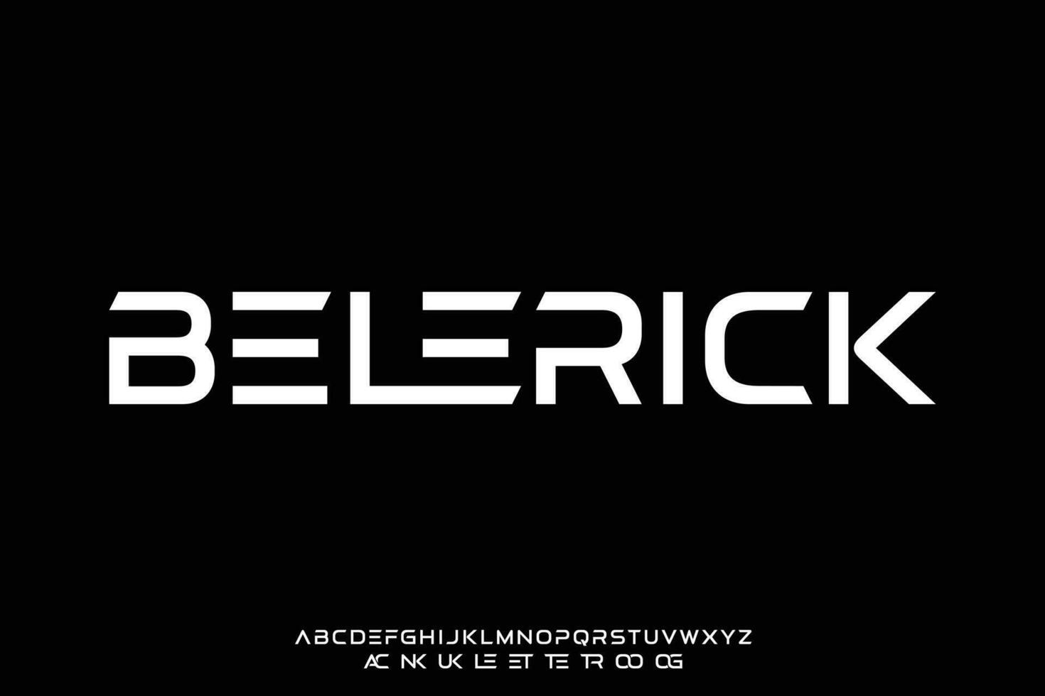 modern abstrakt Schriftart Vektor mit Ligatur Stil. kreativ zeitgenössisch Alphabet Schrift Illustration zum Technologie Unternehmen