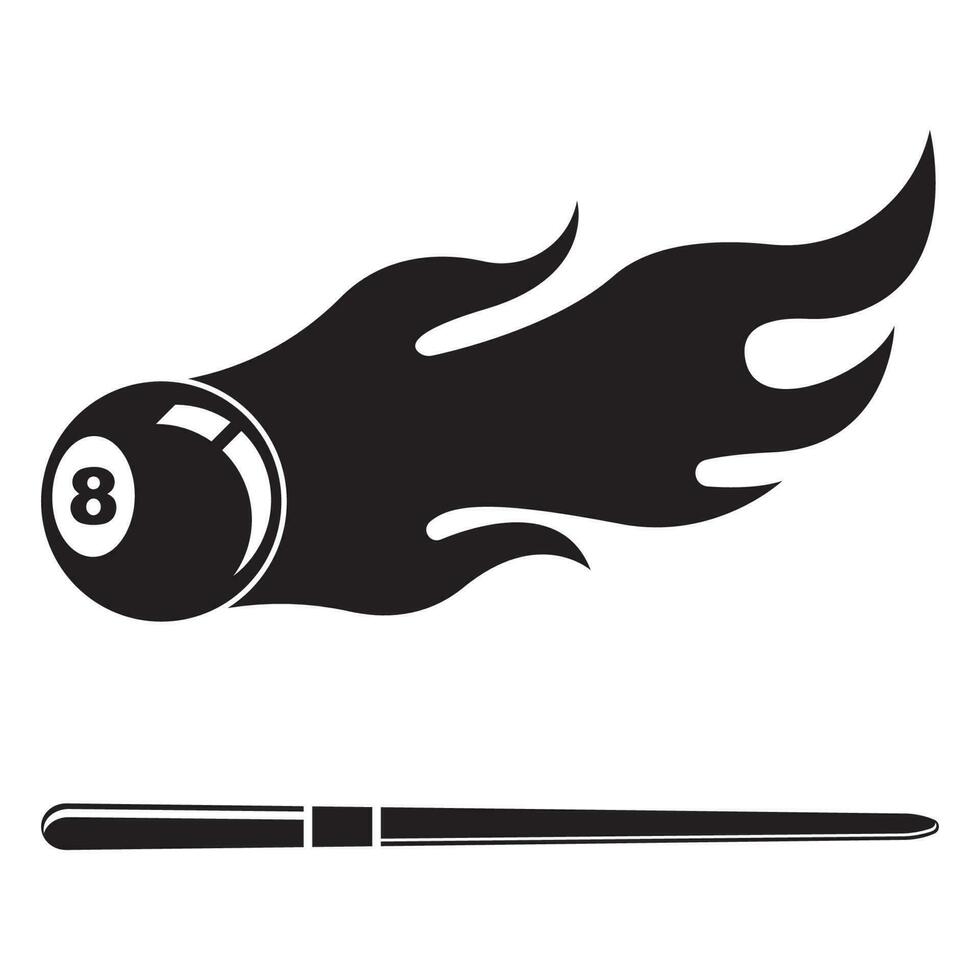 Billard- Logo Symbol Vektor Illustration Vorlage Design