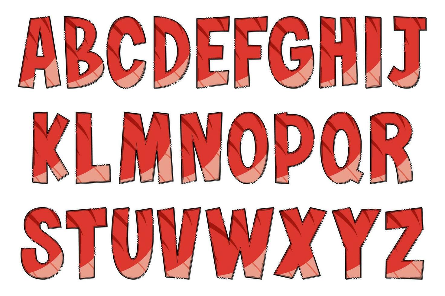 handgemacht Dinosaurier Haut Briefe. Farbe kreativ Kunst typografisch Design vektor