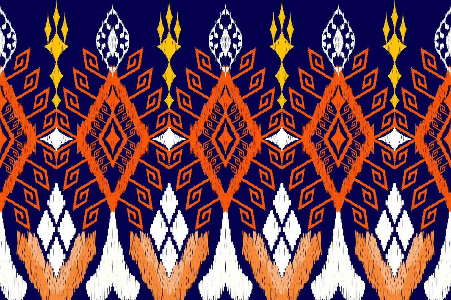 ethnisch Zahl aztekisch Stickerei Stil. geometrisch Ikat orientalisch traditionell Kunst Musterdesign zum ethnisch Hintergrund, Hintergrund, Mode, Kleidung, Verpackung, Stoff, Element, Sarong, Grafik, Vektor Illustration