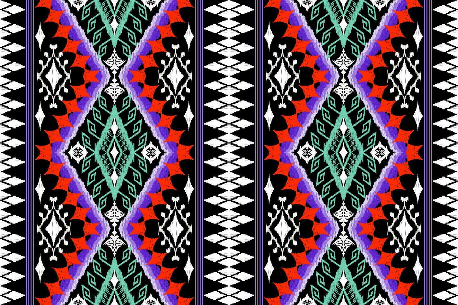 etnisk figur aztec broderi stil. geometrisk ikat orientalisk traditionell konst mönster.design för etnisk bakgrund, tapeter, mode, kläder, omslag, tyg, element, sarong, grafik, vektor illustration