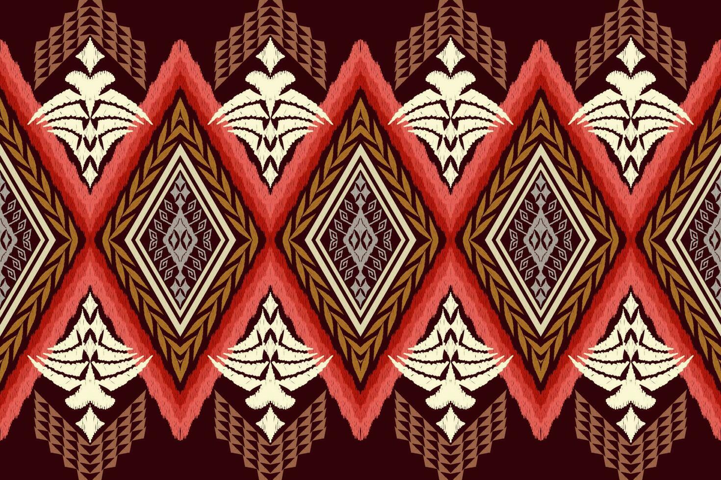 etnisk figur aztec broderi stil. geometrisk ikat orientalisk traditionell konst mönster.design för etnisk bakgrund, tapeter, mode, kläder, omslag, tyg, element, sarong, grafik, vektor illustration