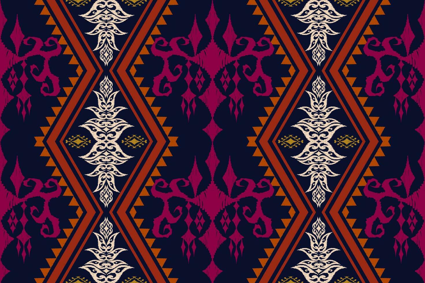 ethnisch Zahl aztekisch Stickerei Stil. geometrisch Ikat orientalisch traditionell Kunst Musterdesign zum ethnisch Hintergrund, Hintergrund, Mode, Kleidung, Verpackung, Stoff, Element, Sarong, Grafik, Vektor Illustration