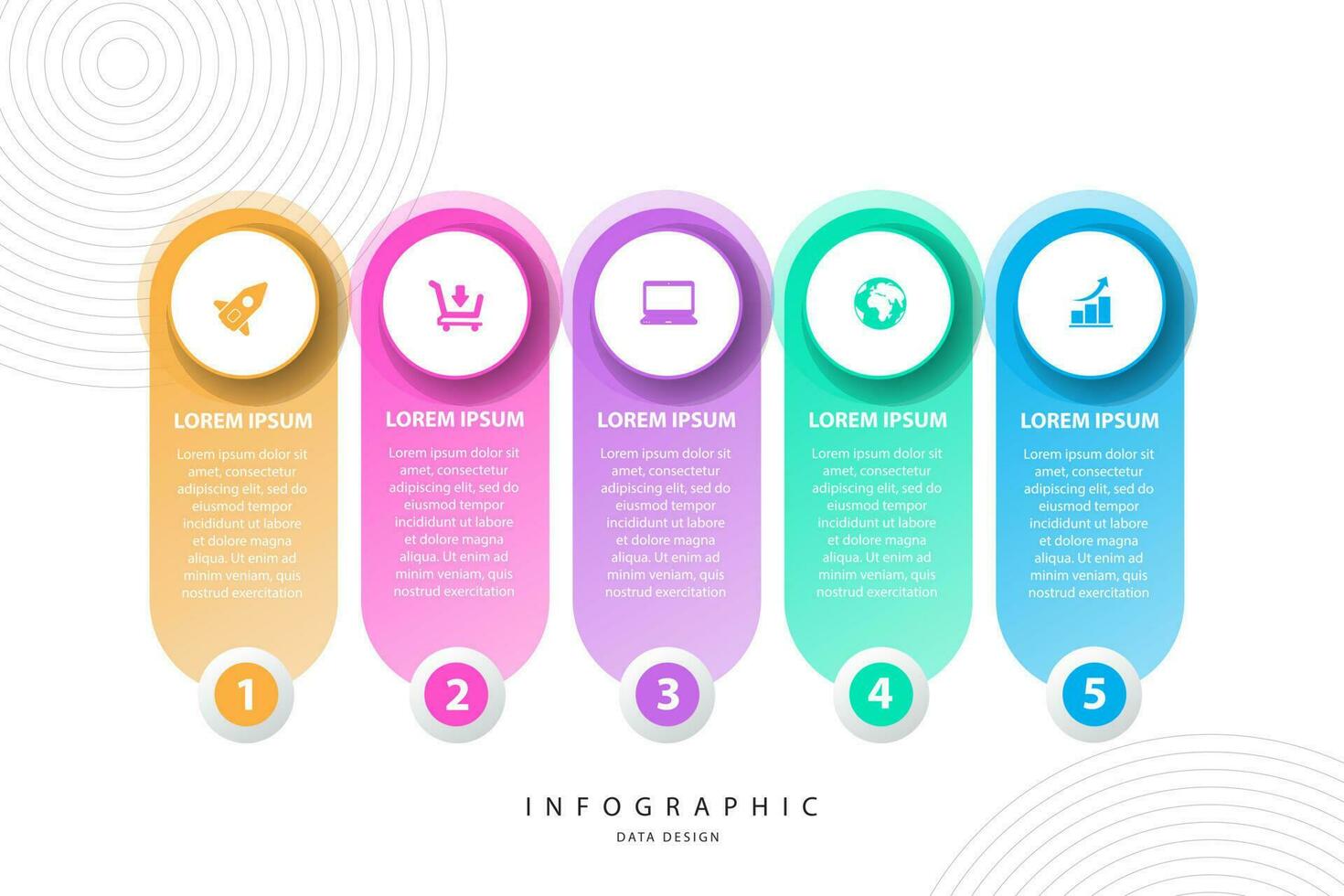 infographic element data visualisering vektor design mall. delar eller processer. arbetsflöde layout, diagram. företag begrepp presentation, lysande lutning 3d Diagram, Graf, illustration.