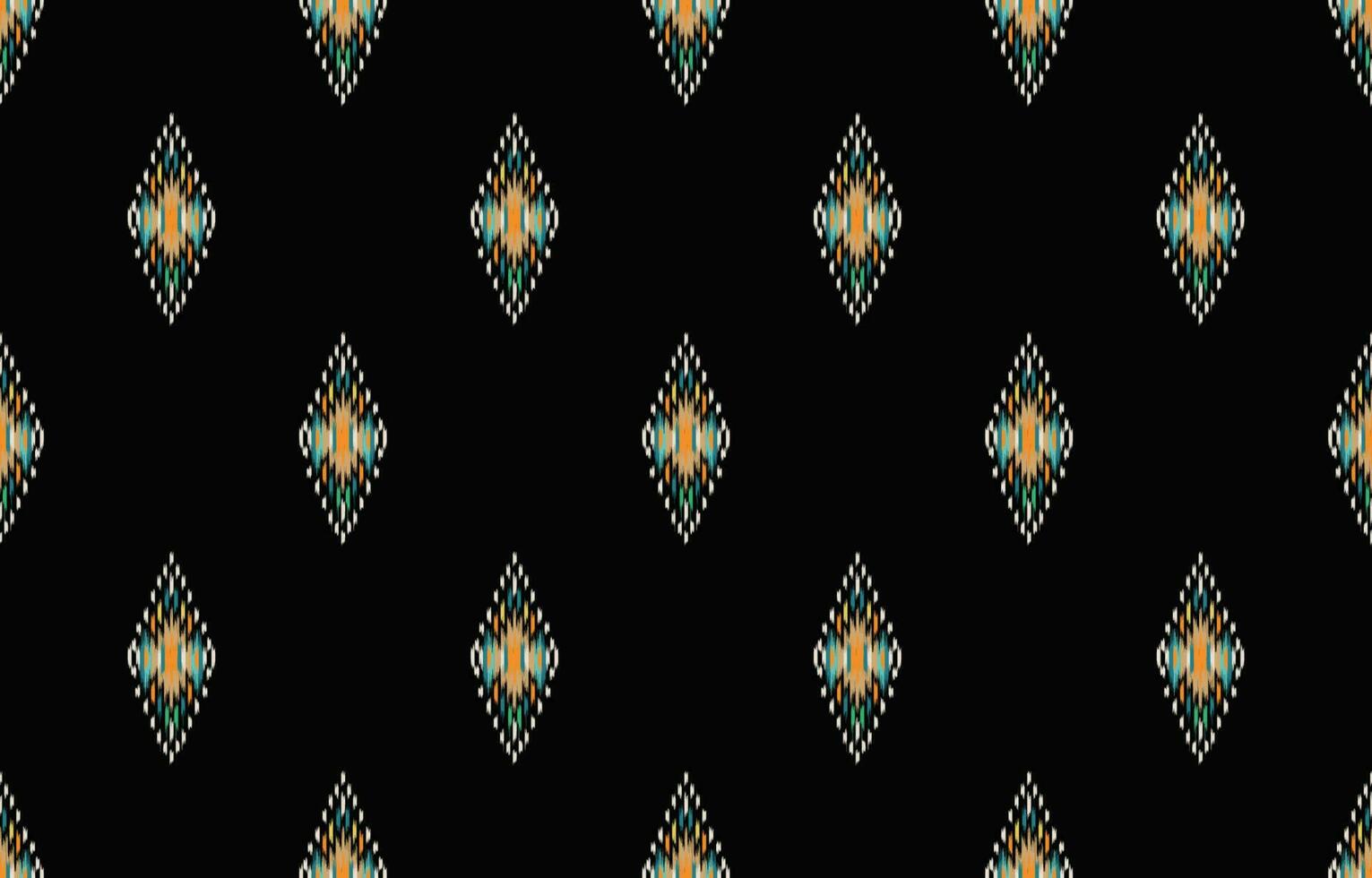 ethnisch abstrakt Ikat Kunst. nahtlos Muster im Stammes-, Volk Stickerei, und Mexikaner Stil. aztekisch geometrisch Kunst Ornament drucken. Design zum Teppich, Hintergrund, Kleidung, Verpackung, Stoff, Abdeckung, Textil. vektor