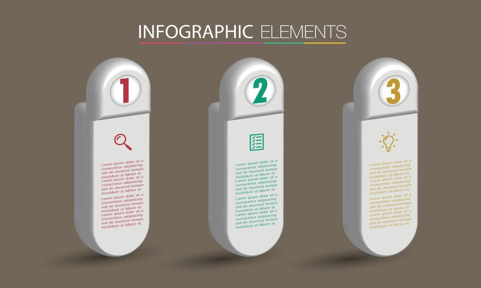 moderne Textfeldvorlage Banner Infografiken vektor