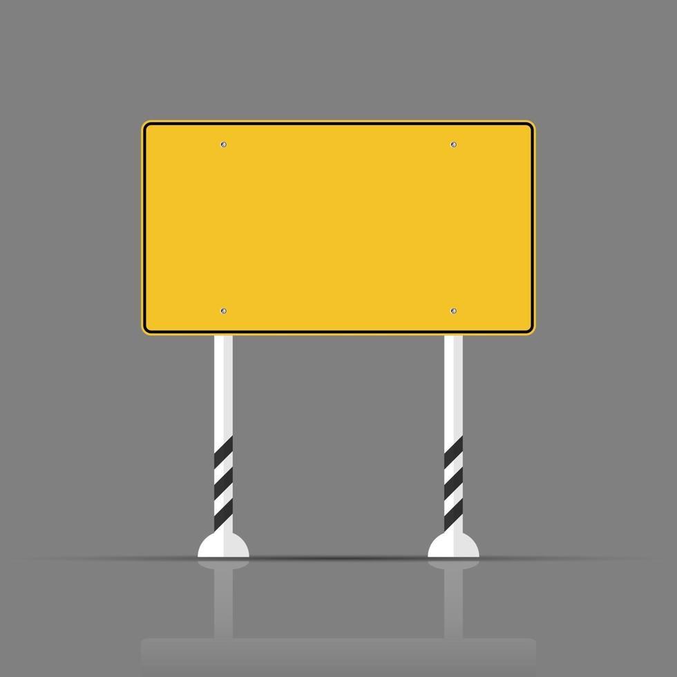gelbe Verkehrszeichen Straßenschildzeichen vektor