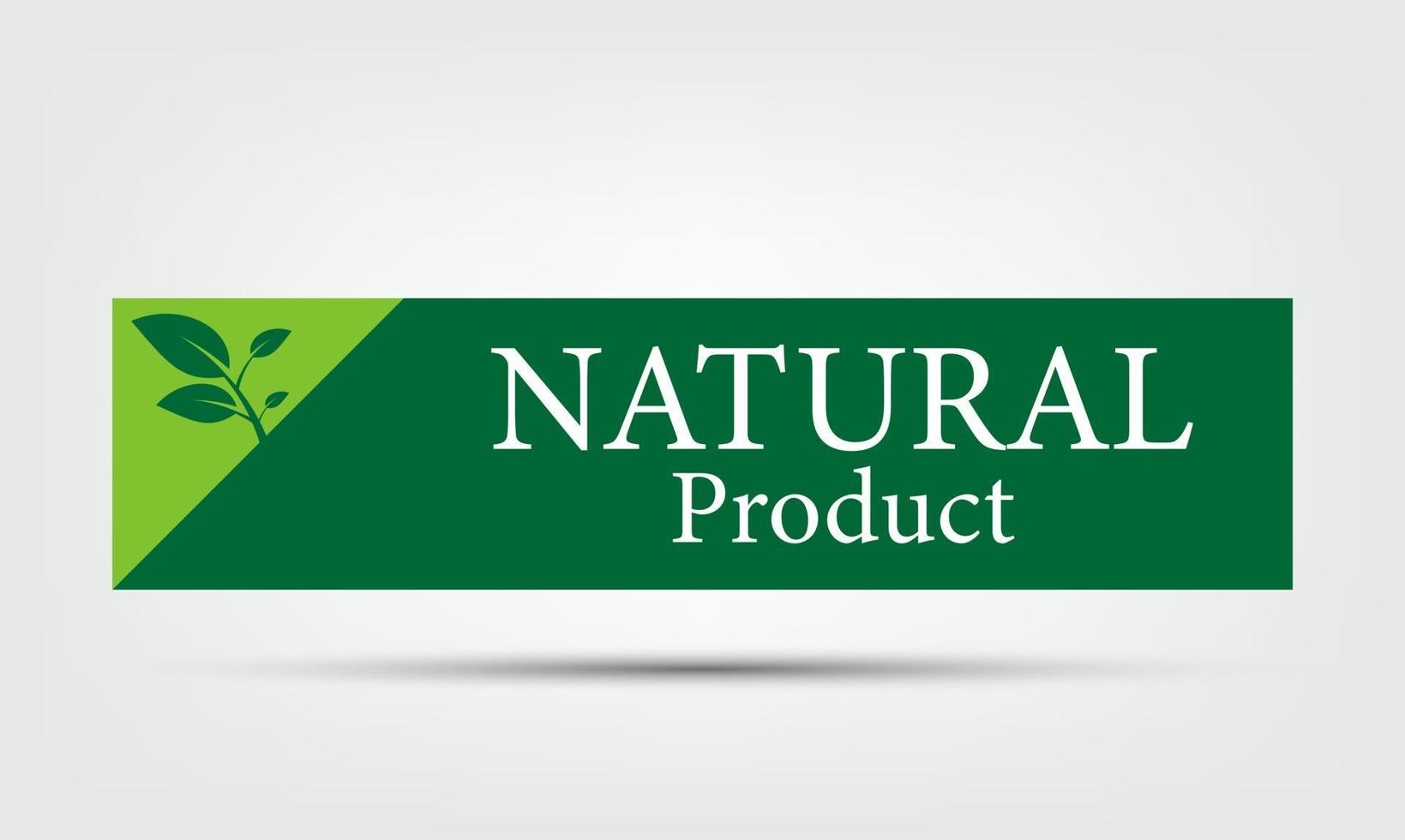naturlig vektor design logotyp naturlig produkt
