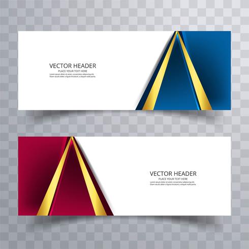 Set von Banner-Vorlagen. Modernes abstraktes Design vektor