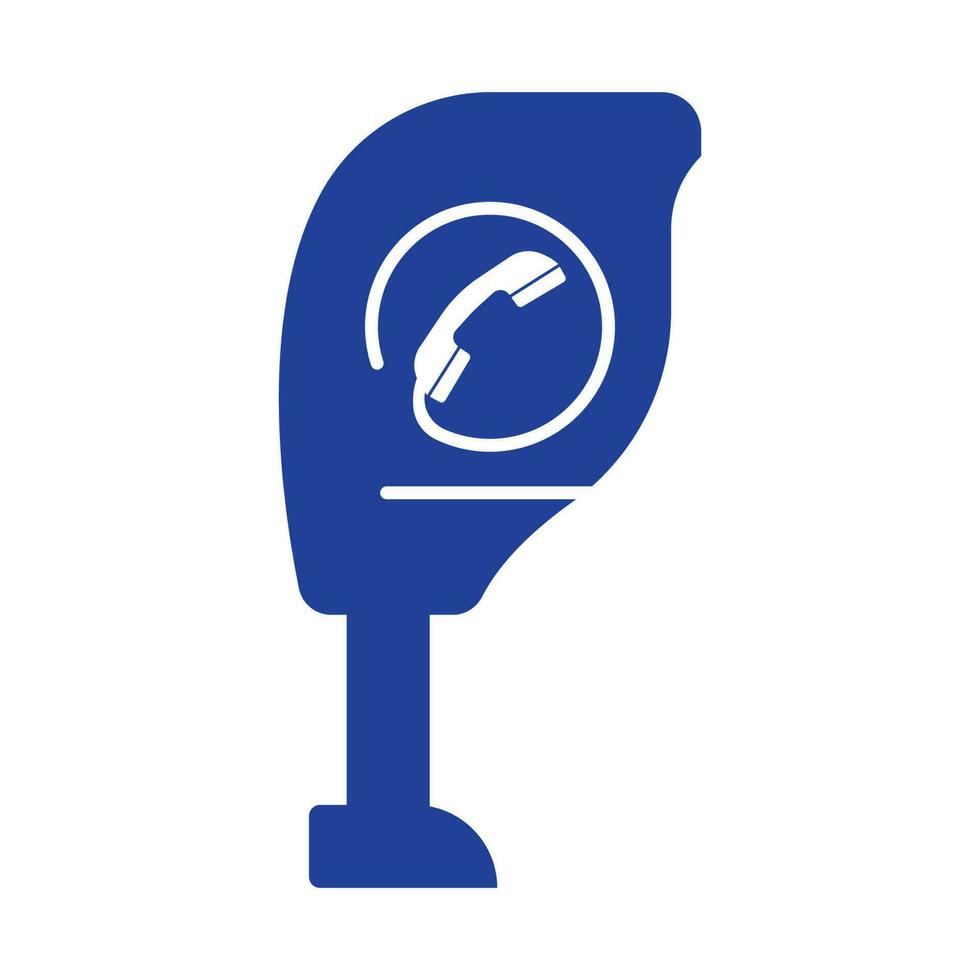 Münztelefon Symbol Symbol, Logo Vektor Illustration Design Vorlage