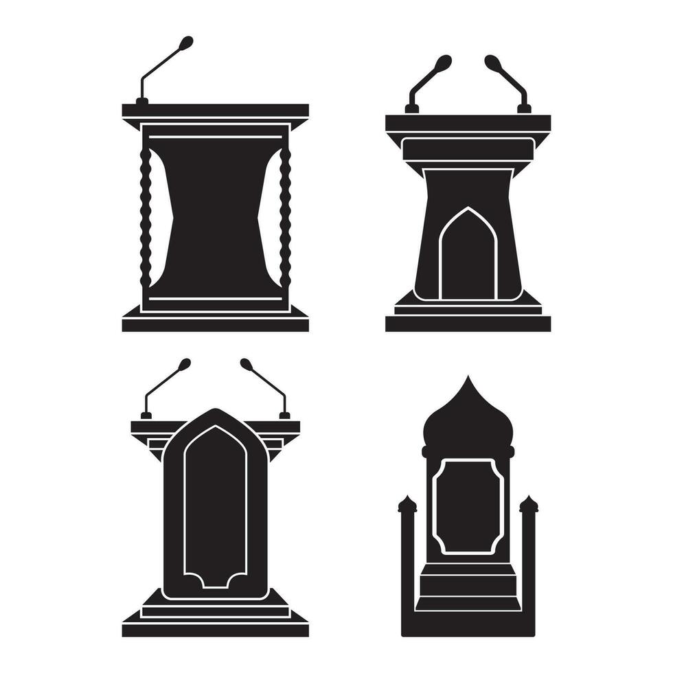 Kanzel Symbol Symbol, Logo Vektor Illustration Design Vorlage