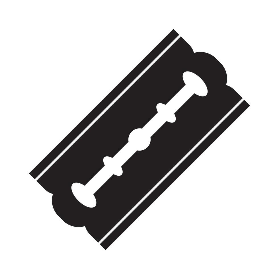 Rasierer Klinge Symbol Symbol, Logo Vektor Illustration Design Vorlage